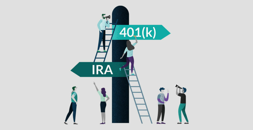 Explain the differences between an IRA vs. Roth IRA and an IRA vs. 401k