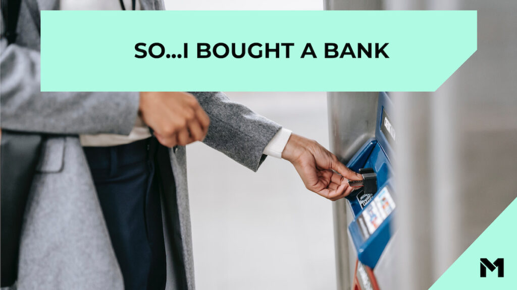 So...I bought a bank against a photo of a man's hand using an ATM